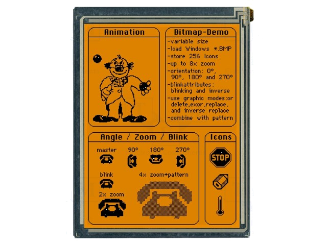 Display: LCD; grafisch; 320x240; FSTN Positive; zwart; 5,7 Display: LCD; grafisch; 320x240; FSTN Positive; zwart; 5,7